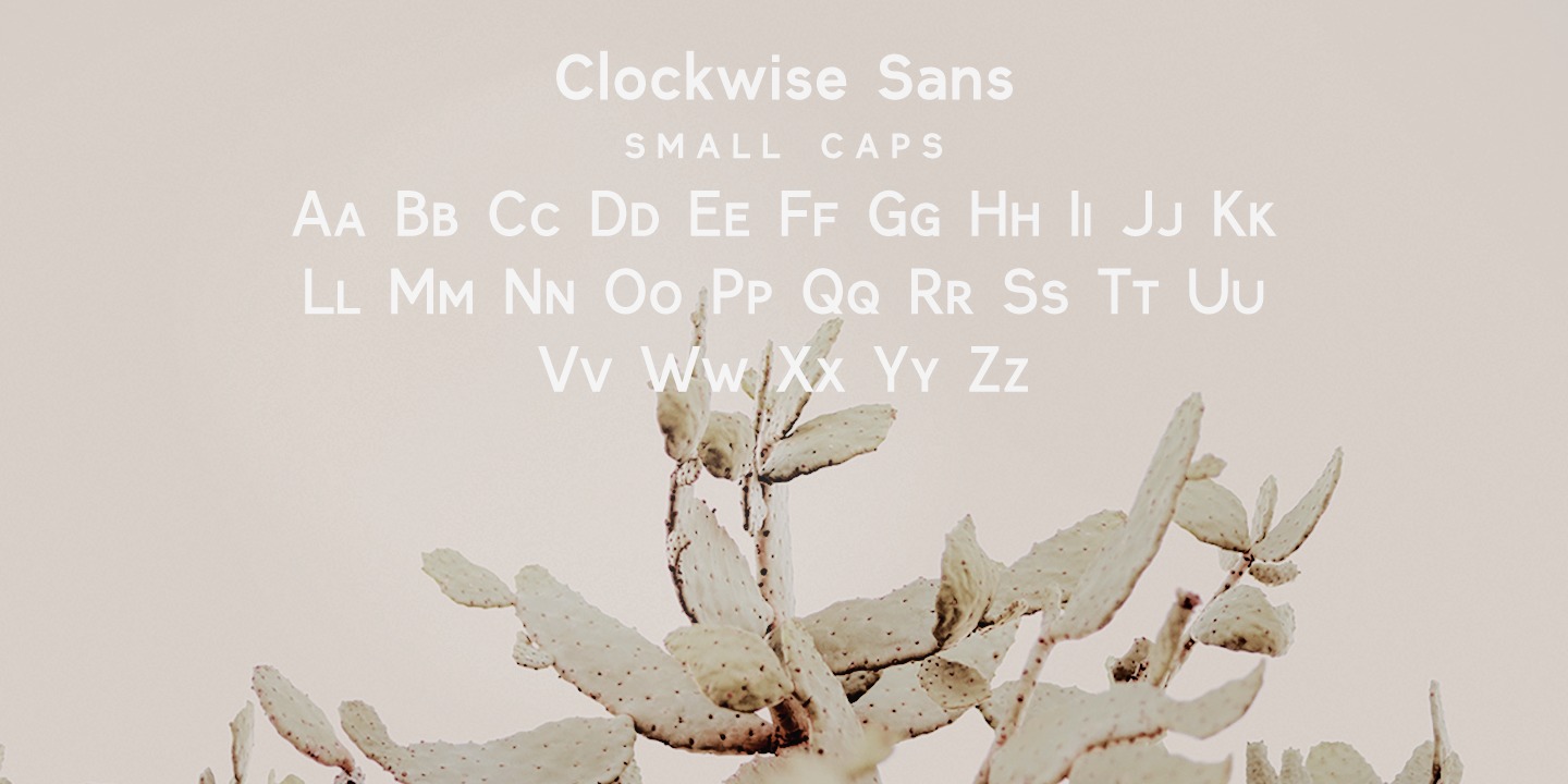 Example font Clockwise #6